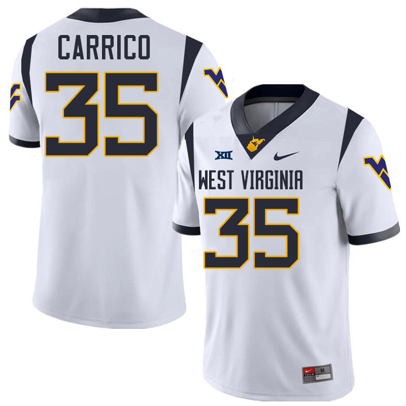 Reid Carrico WVU Jersey,West Virginia Mountaineers #35 Reid Carrico Jersey Youth College-White